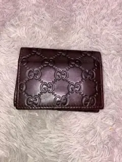GUCCI グッチ シマ 名刺入れ カードケース ダークブラウンのサムネイル