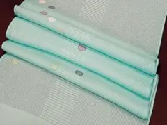 衿秀 帯揚 帯揚げ おびあげ 夏 絽 縦絽　横絽　変わり織　水玉 日本製 水色
