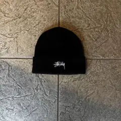 STUSSY ステューシー ニット帽 ビーニー ブラックのサムネイル