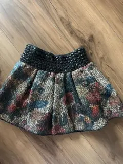 韓国子供服⭐︎スカート⭐︎レザー風⭐︎裏起毛⭐︎