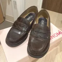【美品】conomi ローファー 茶色 新学期　箱付き