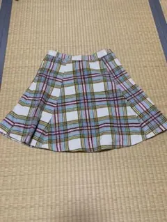 格子柄スカート wego