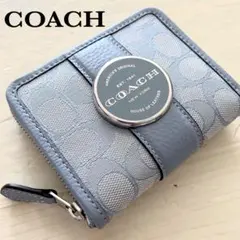 COACH コーチ ビルフォールド エッセンシャル デニム 二つ折り財布