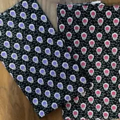 花柄　生地　50cm 2枚セット