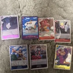 ワンピース トレーディングカード　麦わらの一味7枚セット