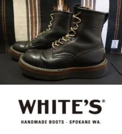 WHITE'S ホワイツ 8.5E ブラック　新ロゴ