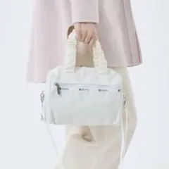 美品✨レスポ　RF EVERYDAY SM SATCHEミニボストン　白　バッグ