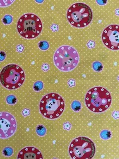 動物 苺 フラワー ドット コットン生地