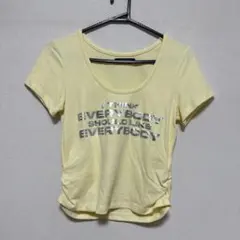 SHAGGIE 半袖Tシャツ イエロー ロゴプリントのサムネイル