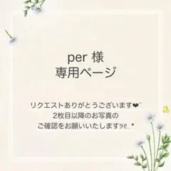 per様 おまとめ2点