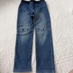 ANNA SUI mini 猫刺繍 デニムパンツのサムネイル