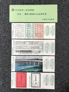 京都市電廃止記念 一日乗車券 Yahoo!オークション -「さよなら京都市電」(記念切符
