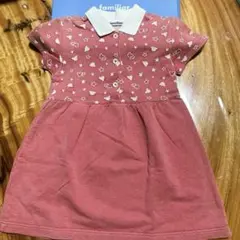 ファミリア　襟付き半袖ワンピース　100