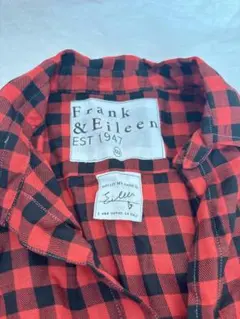 Frank & Eileen チェック柄長袖シャツ　直ぐ発送できます！