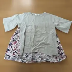 ペアマノン フラワープリント付きTシャツ 120