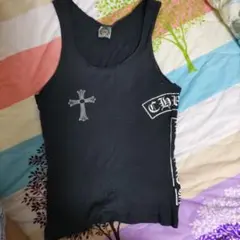 最終値下げ　CHROME HEARTS ブラックタンクトップ 2107400236126_1.jpg