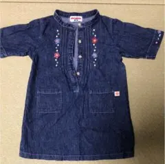 ミキハウス　ワンピース　デニム