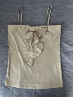 ROPE ベージュ リボン付きキャミソールのサムネイル