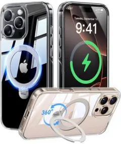 CASEKOO iPhone 16 Pro 用 ケース MagSafe クリア