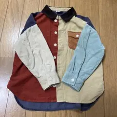 BREEZE コーデュロイ マルチカラーシャツ 110