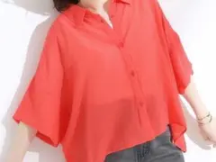 【さく様専用】新品タグ付き　シアー 半袖シャツ
