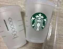 スターバックス　リユーザブルコールドカップ　473ml 2個　ストロー付き