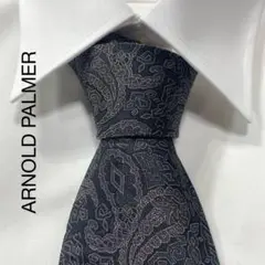 TG3015 ARNOLD PALMER ロゴ ペイズリー シルク ネクタイ