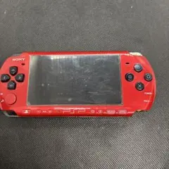 液晶美品　SONY PSP−3000 本体 レッド ブラック