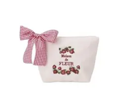 未開封 Maison de FLEUR メゾンドフルール いちごポーチ レッドのサムネイル