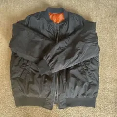 ブラック・オレンジ裏地・ブルゾン・サイズF