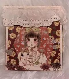 いのまたむつみ 特製サイン入り色紙 少女と猫のイラスト 画集MIA限定版