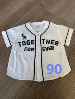 プティマイン 90 ミッキー 半袖シャツ