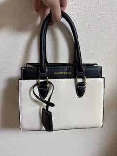 BELLEBORG & MOXIU バイカラー ハンドバッグ
