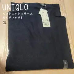 ユニクロ◇ソフトフリースニットモックネックT◇