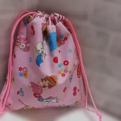 女の子柄　動物柄　コップ袋