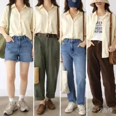 ストライプシャツ GAP レディース L パステルイエロー系 ナチュラル 古着のサムネイル