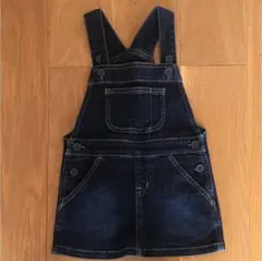 【100㎝】無印良品  デニムサロペットスカート