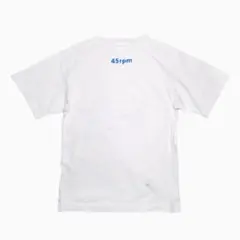 45R✨45rpmロゴ バックプリント R刺繍 天竺 半袖 45星Tシャツ シロのサムネイル