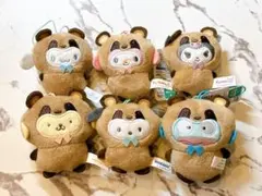 サンリオキャラクターズ どうぶつ着ぐるみマスコット たぬき まとめ コンプリート