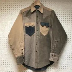 Rockmount コーディロイシャツ　クレイジーパッチワーク カウボーイUSAのサムネイル