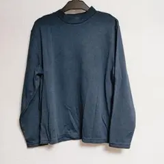 ダークブルー 長袖Tシャツ M-Lサイズ
