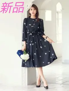 新品　Chesty　フラワー刺繍コートワンピース