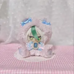ハンドメイド 着ぐるみ おすわりぬい服 推し活 水色 桃色 d590