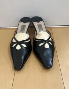 JIMMY CHOO ジミーチュー ポインテッドトゥ ミュール ハイヒール