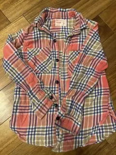 DENIM DUNGAREE チェック柄長袖シャツ 130cm