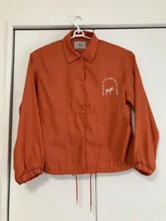 USED風コーチジャケット オレンジ　Mサイズのサムネイル