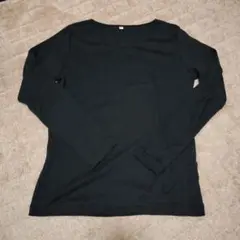 トップバリュー♡ブラック 長袖 Tシャツ M　無地