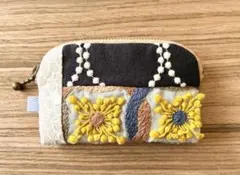 ミニポーチミナペルホネンハンドメイド 両面パッチワークa - メルカリ