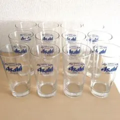 アサヒ ビール ソフトドリンク グラス 持ち手なし 12個セット