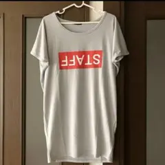 STAFF ロゴ Tシャツ グレー